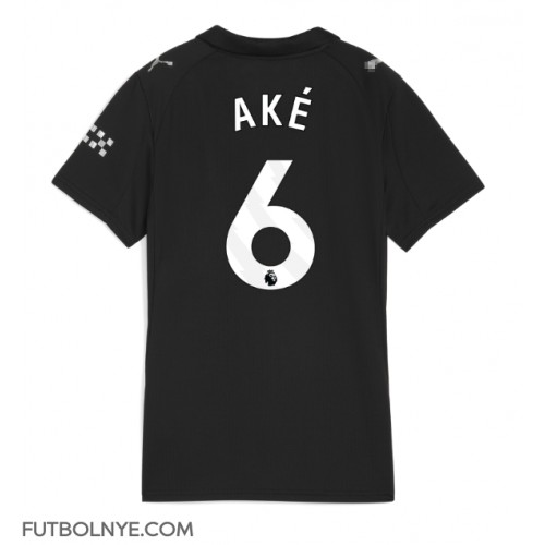 Camiseta Manchester City Nathan Ake #6 Visitante Equipación para mujer 2025-26 manga corta